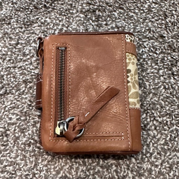 Small fossil leather and print wallet - Picture 2 of 6